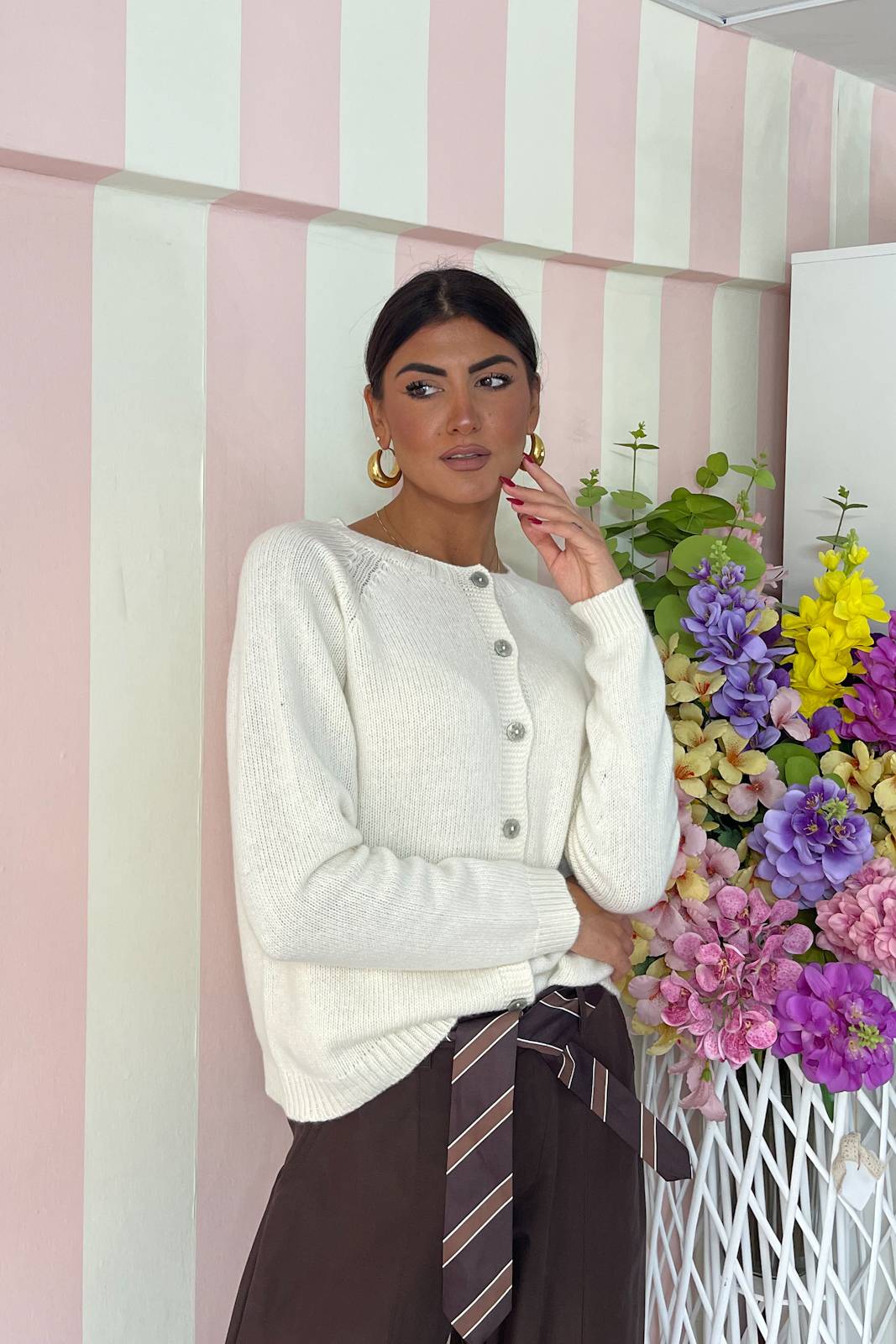 STORIA CARDIGAN IN LANA E CASHMERE