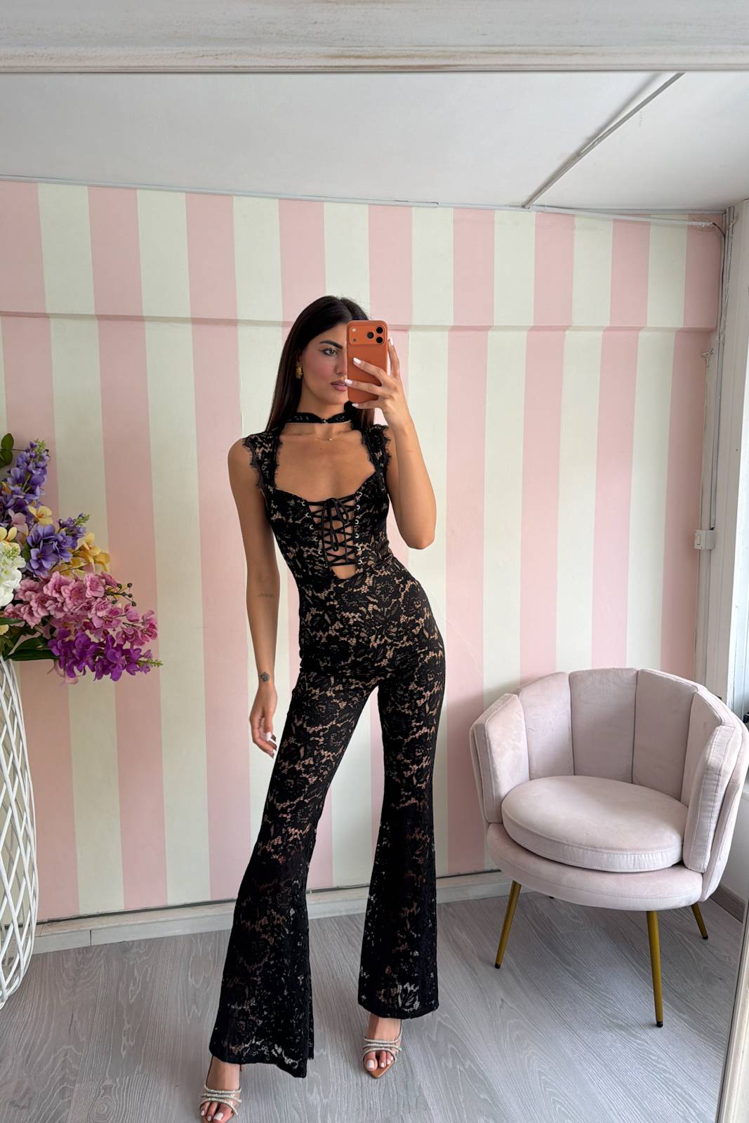 STORIA JUMPSUIT IN PIZZO