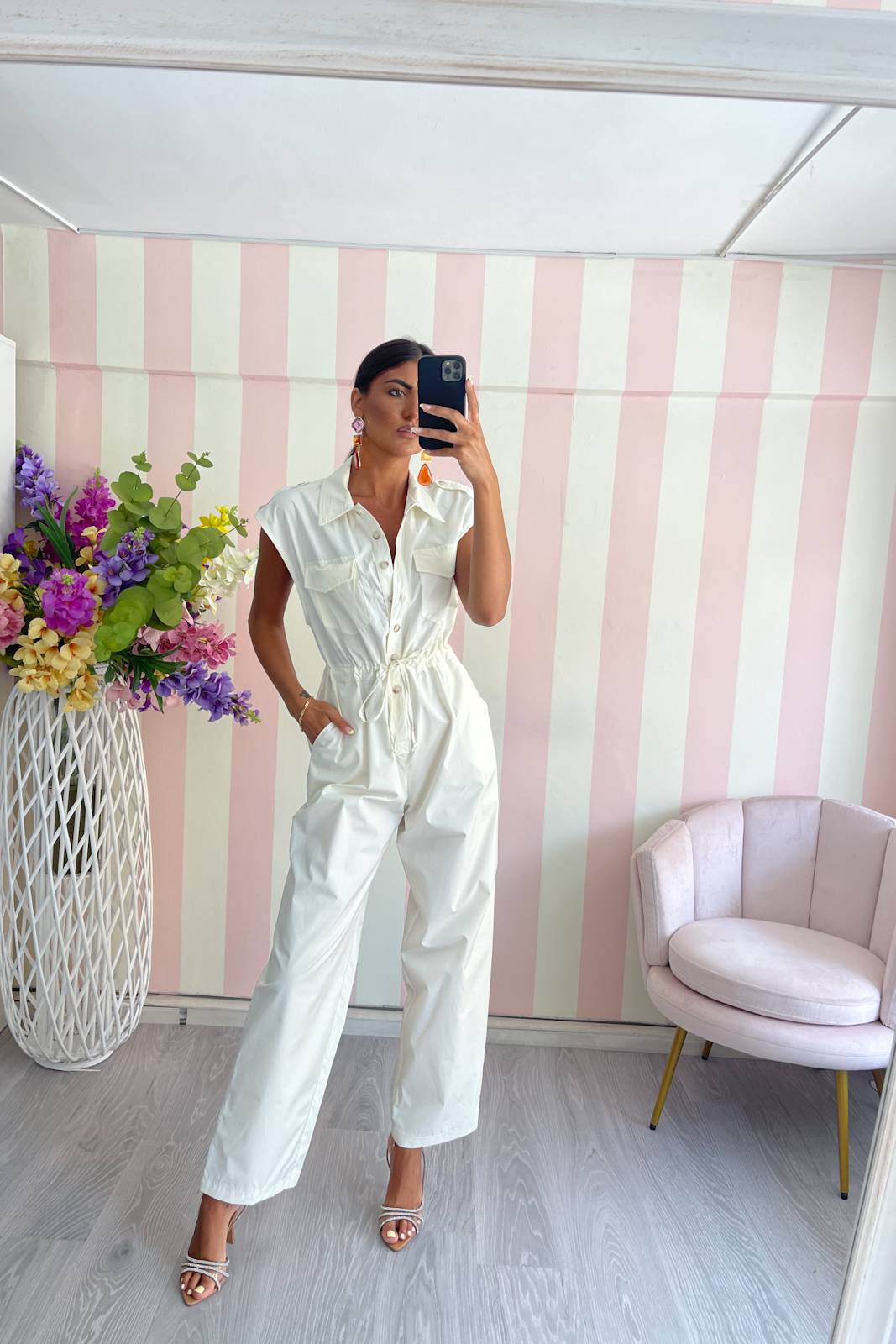 STORIA JUMPSUIT IN COTONE