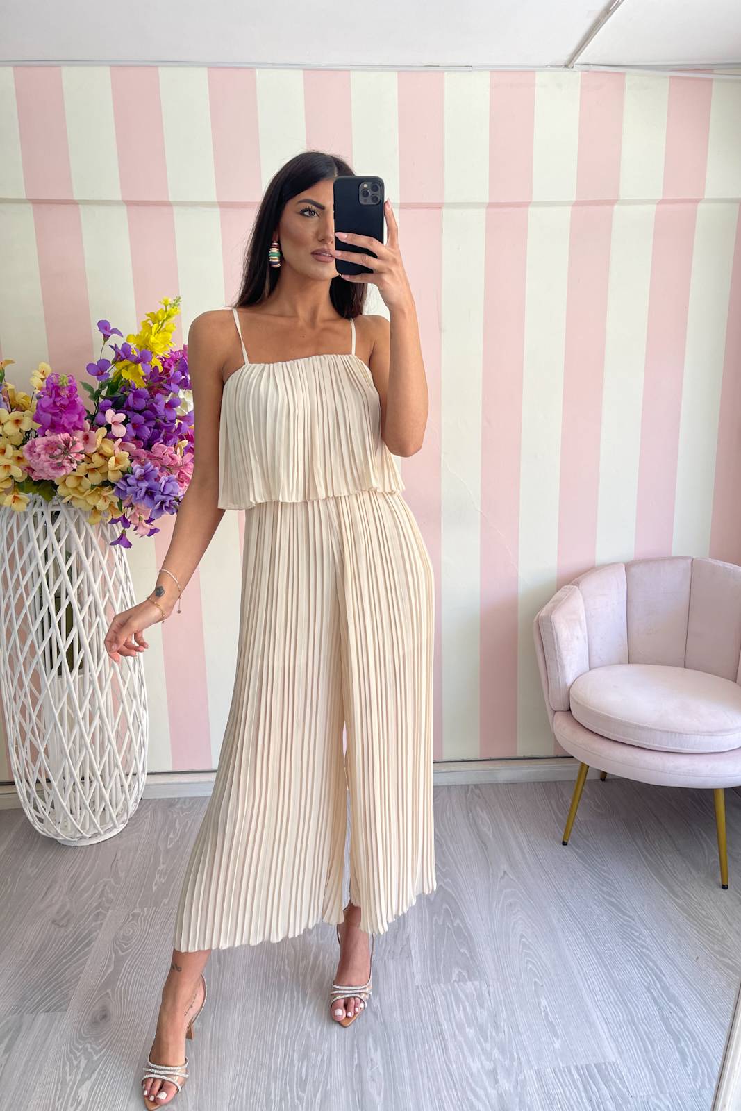 STORIA JUMPSUIT PLISSE'