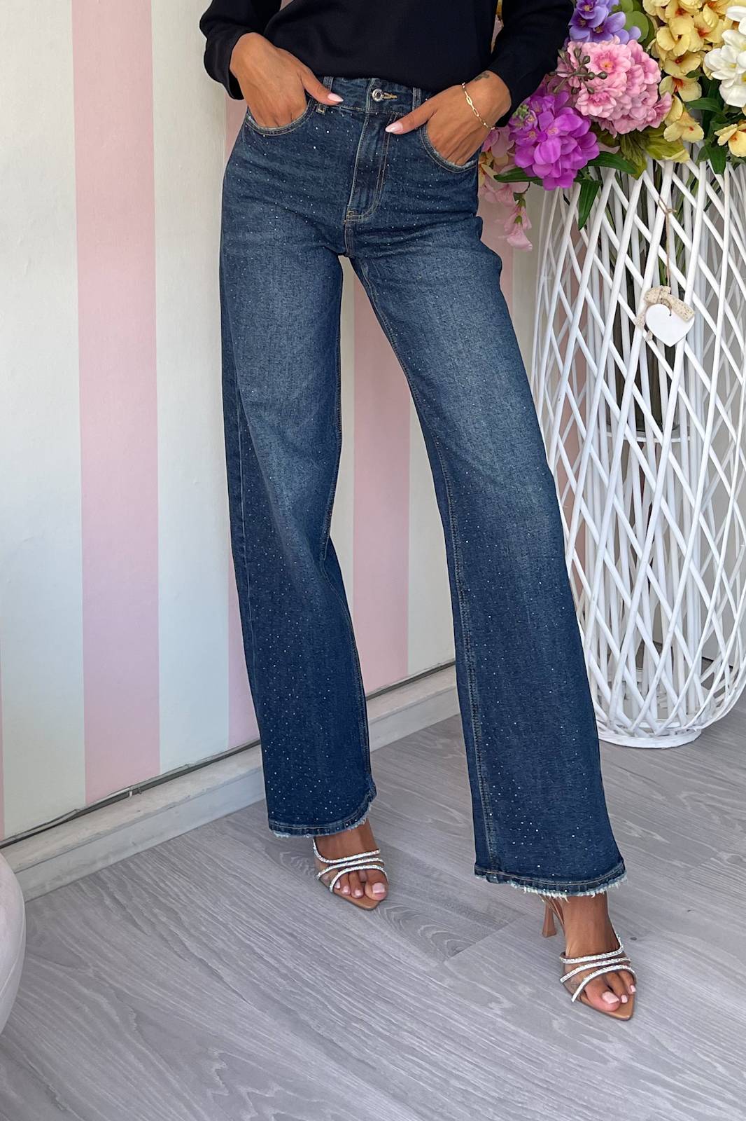 STORIA JEANS CON STRASS