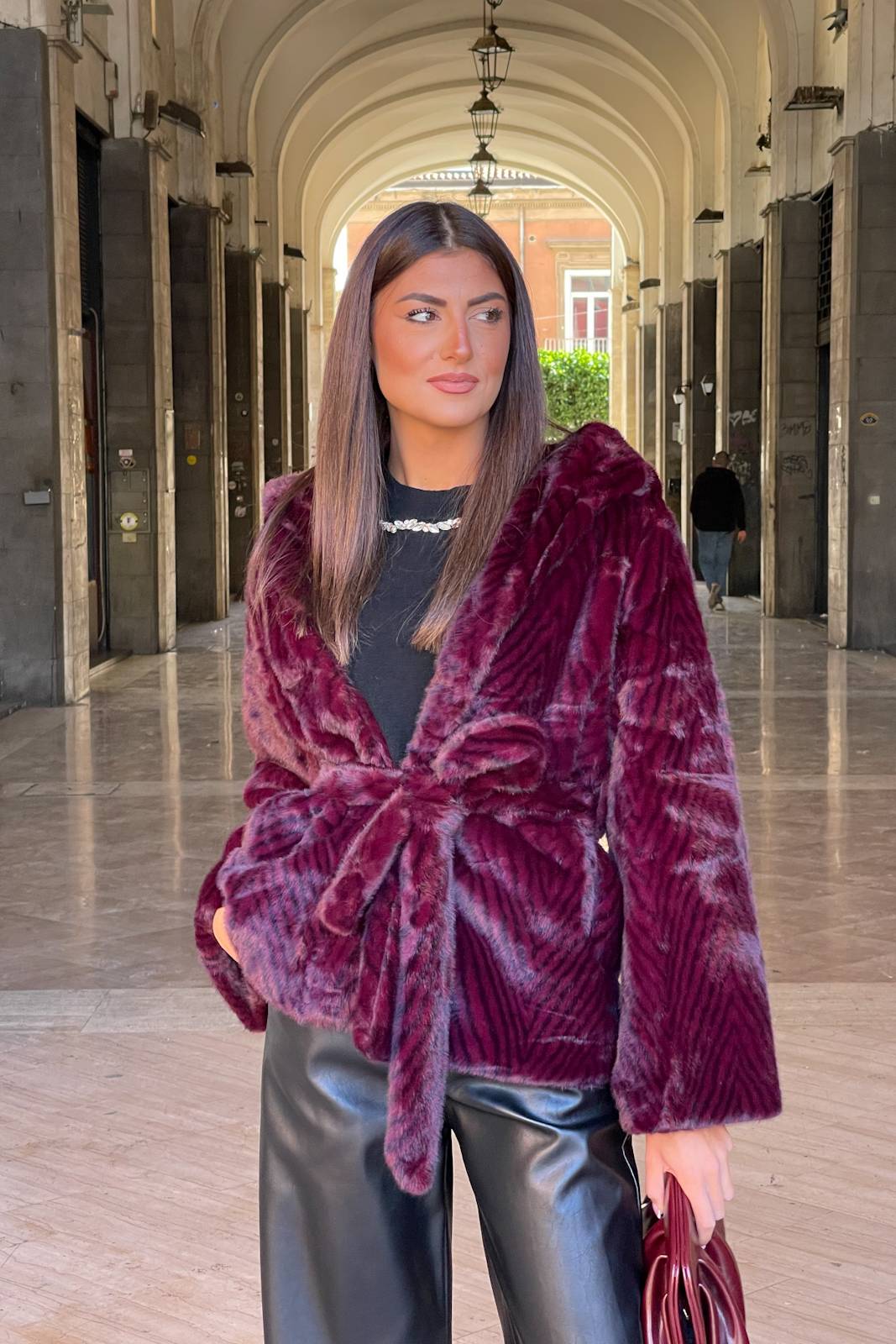 STORIA ECO-PELLICCIA SIENNA