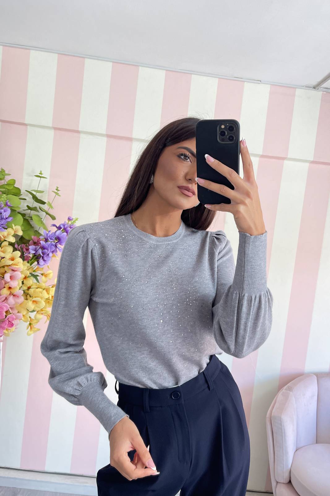 STORIA MAGLIONCINO CON MICRO-PAILLETTES