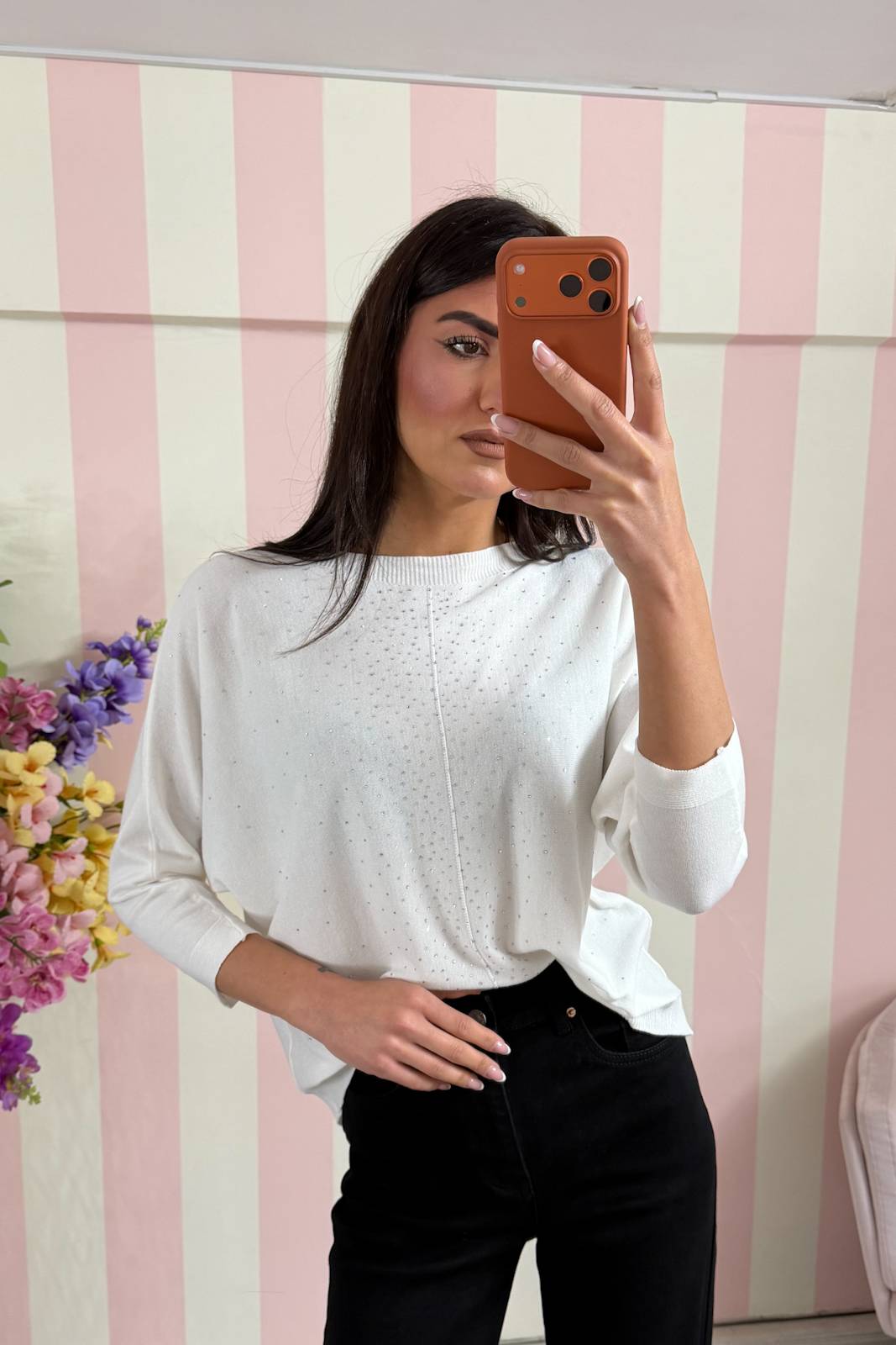 STORIA MAGLIA CON MICRO-PAILLETTES