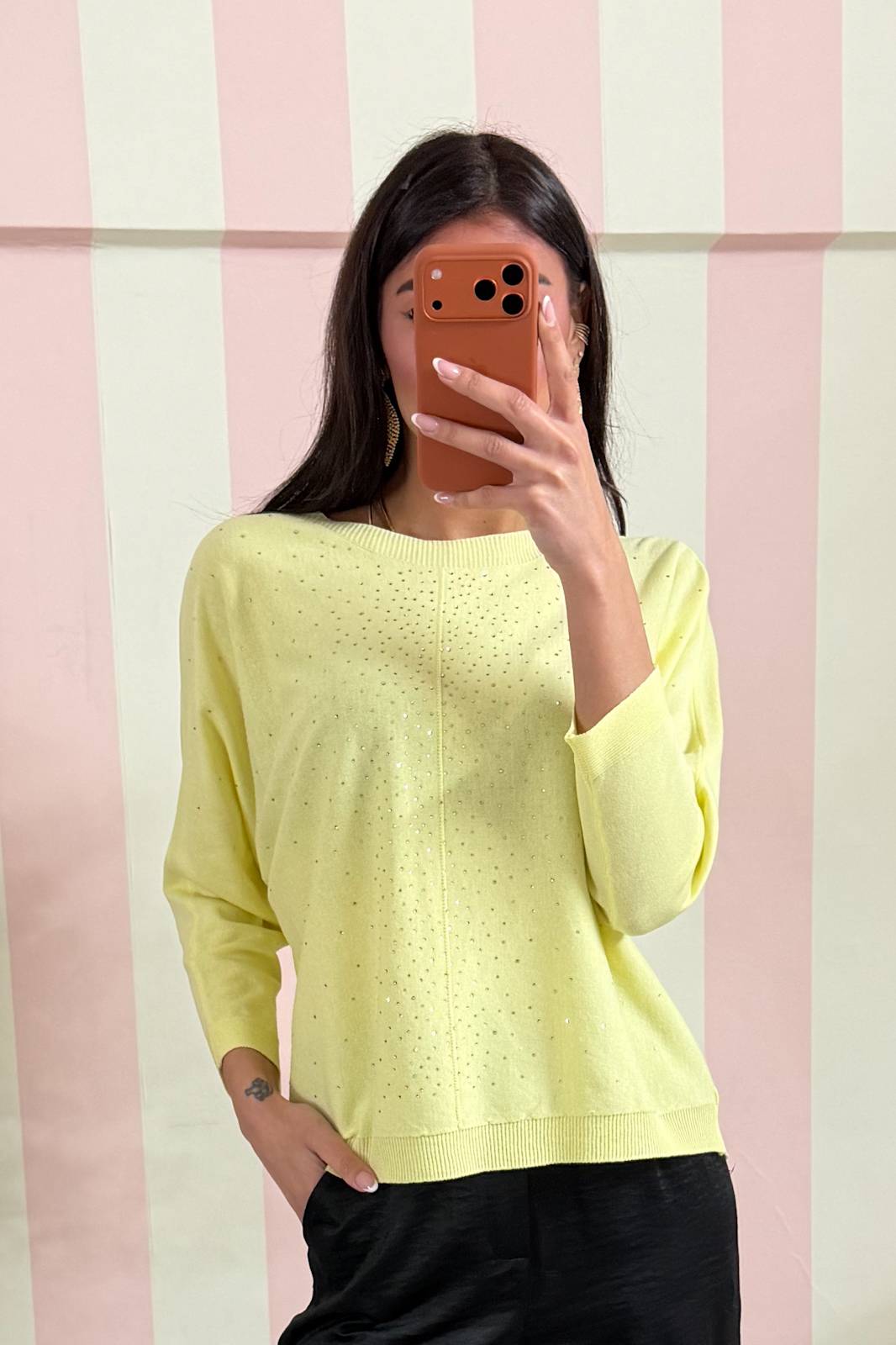 STORIA MAGLIA CON MICRO-PAILLETTES