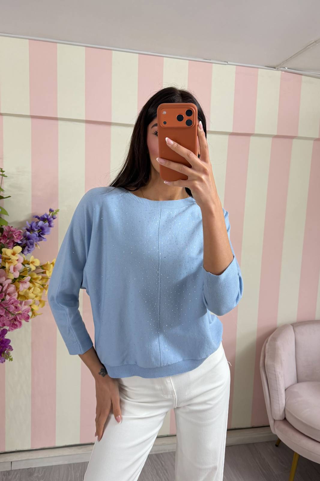 STORIA MAGLIA CON MICRO-PAILLETTES