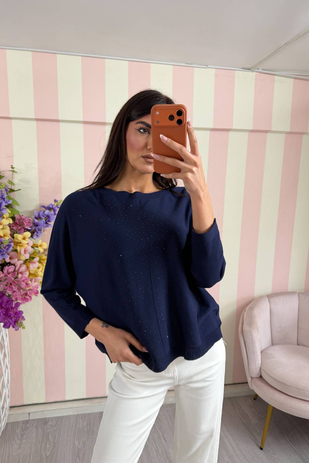 STORIA MAGLIA CON MICRO-PAILLETTES