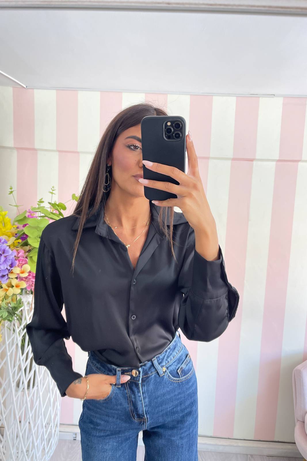 STORIA CAMICIA IN SATIN
