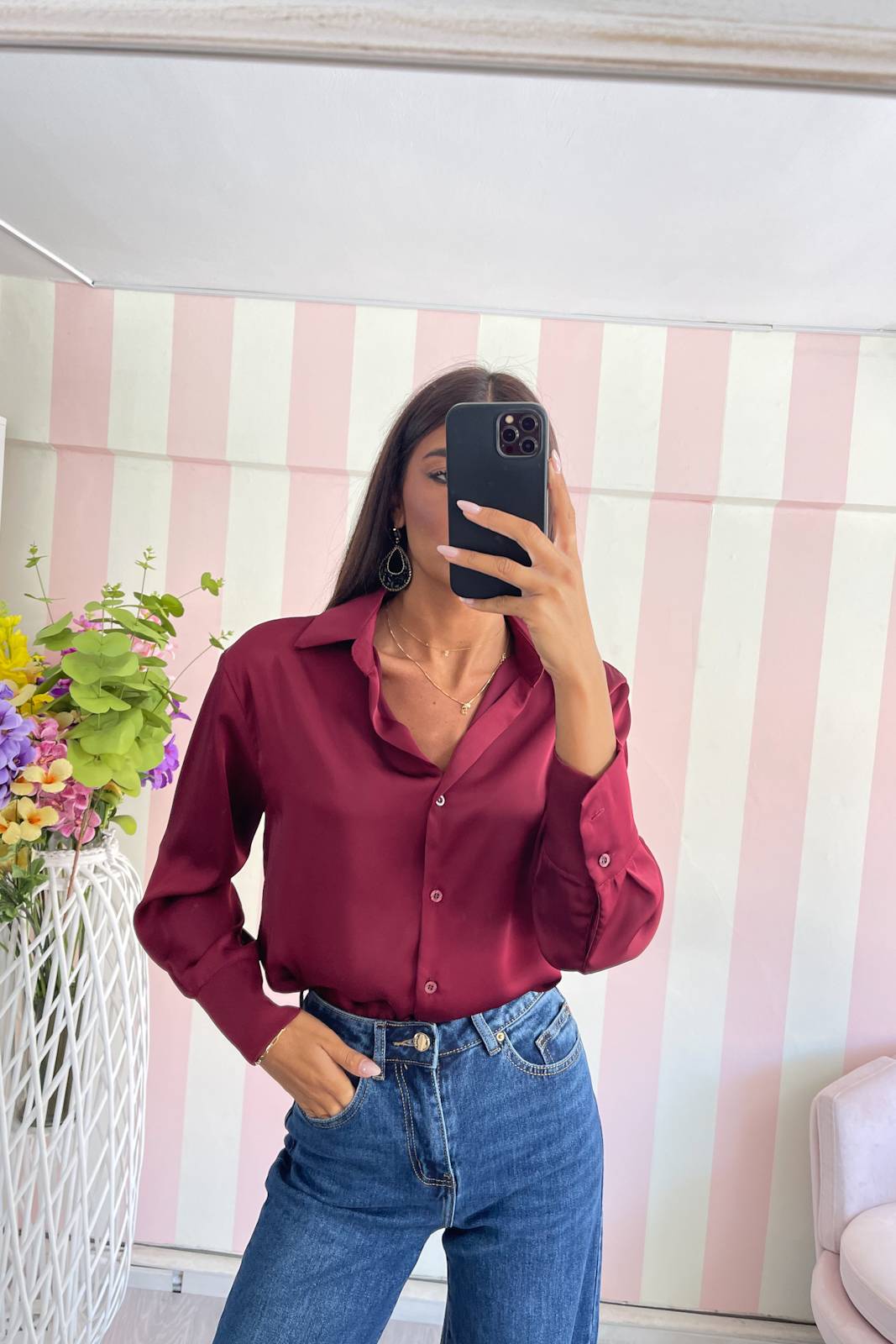 STORIA CAMICIA IN SATIN