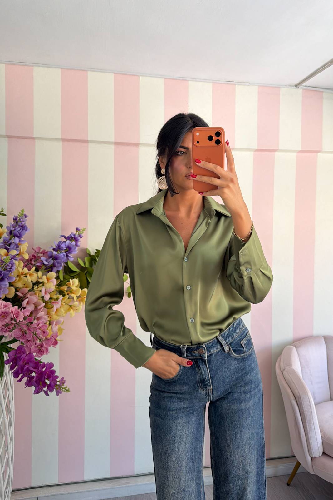 STORIA CAMICIA IN SATIN
