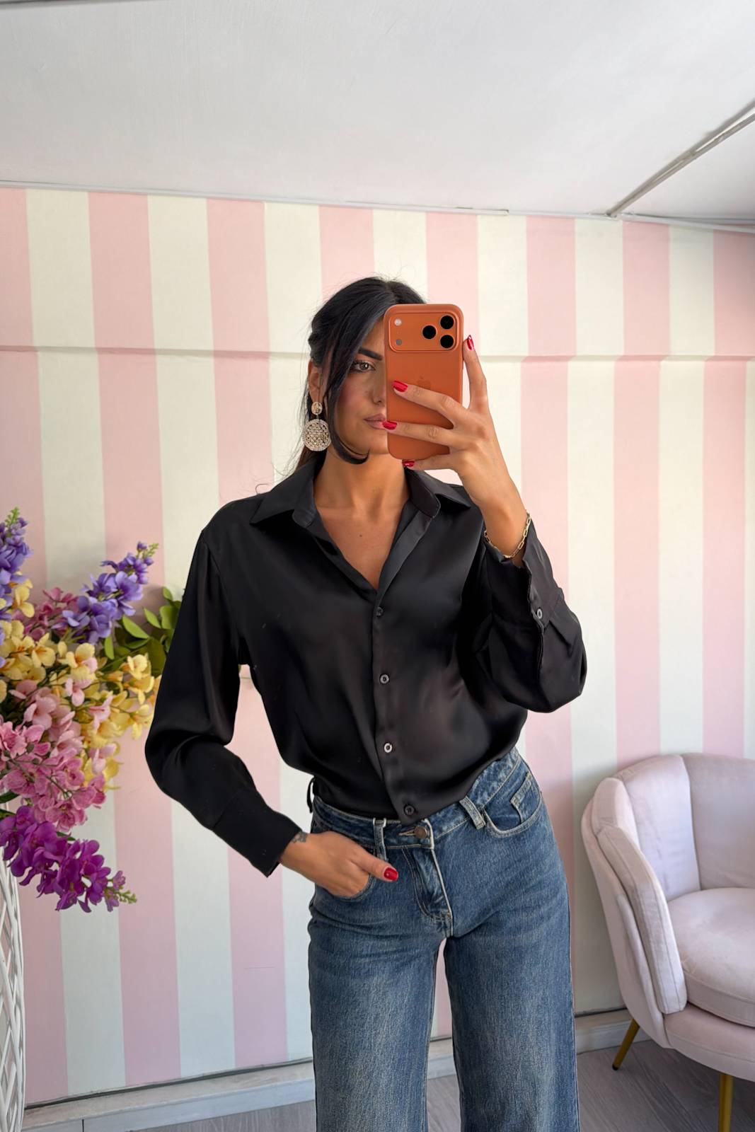 STORIA CAMICIA IN SATIN