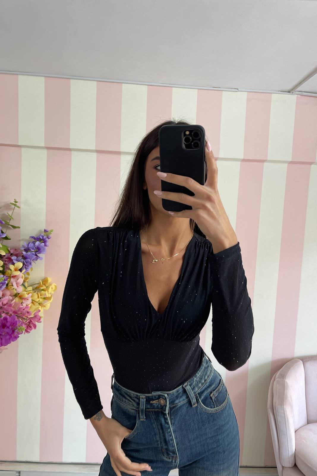 STORIA BODY CON MICRO PAILLETTE