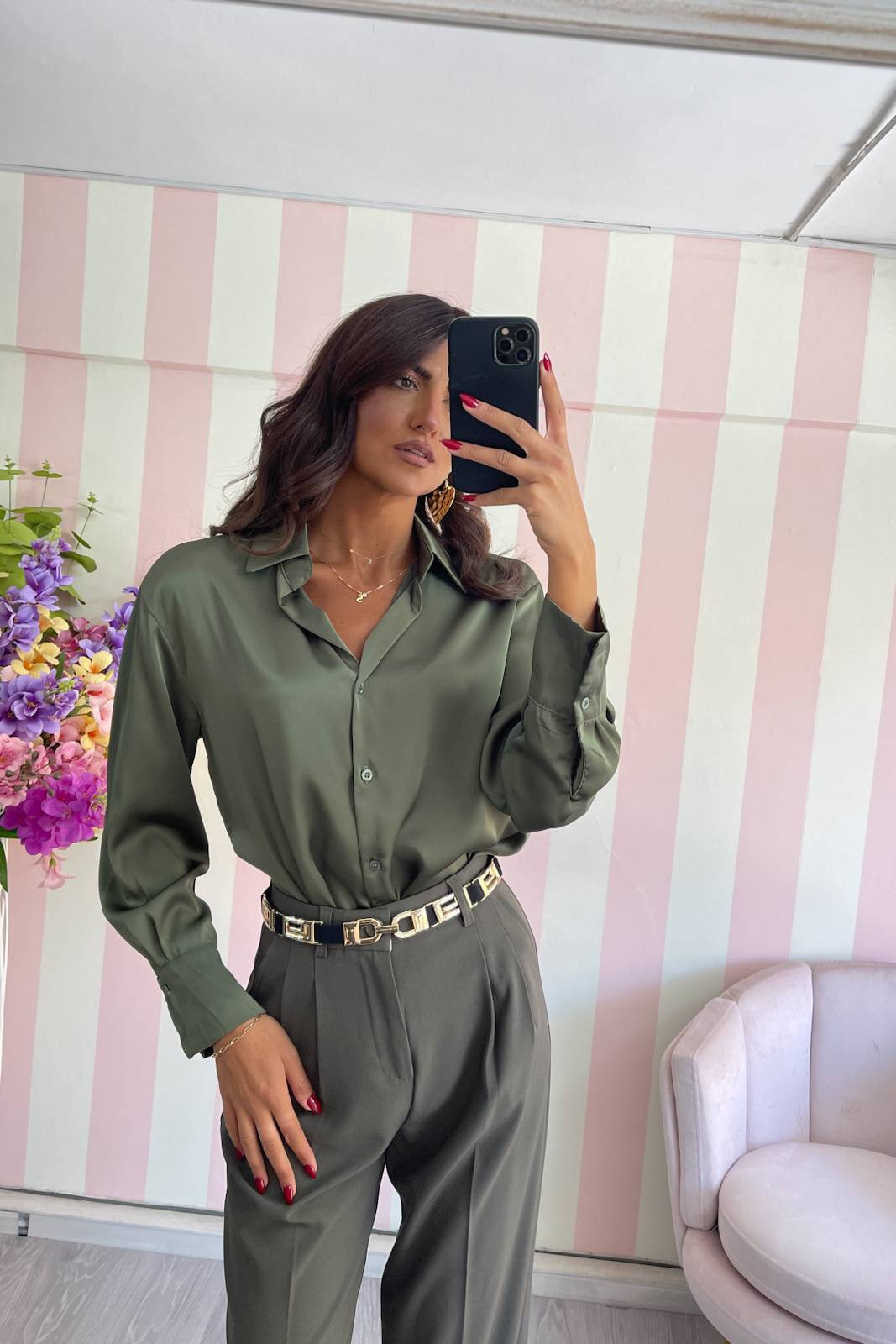 STORIA CAMICIA IN SATIN