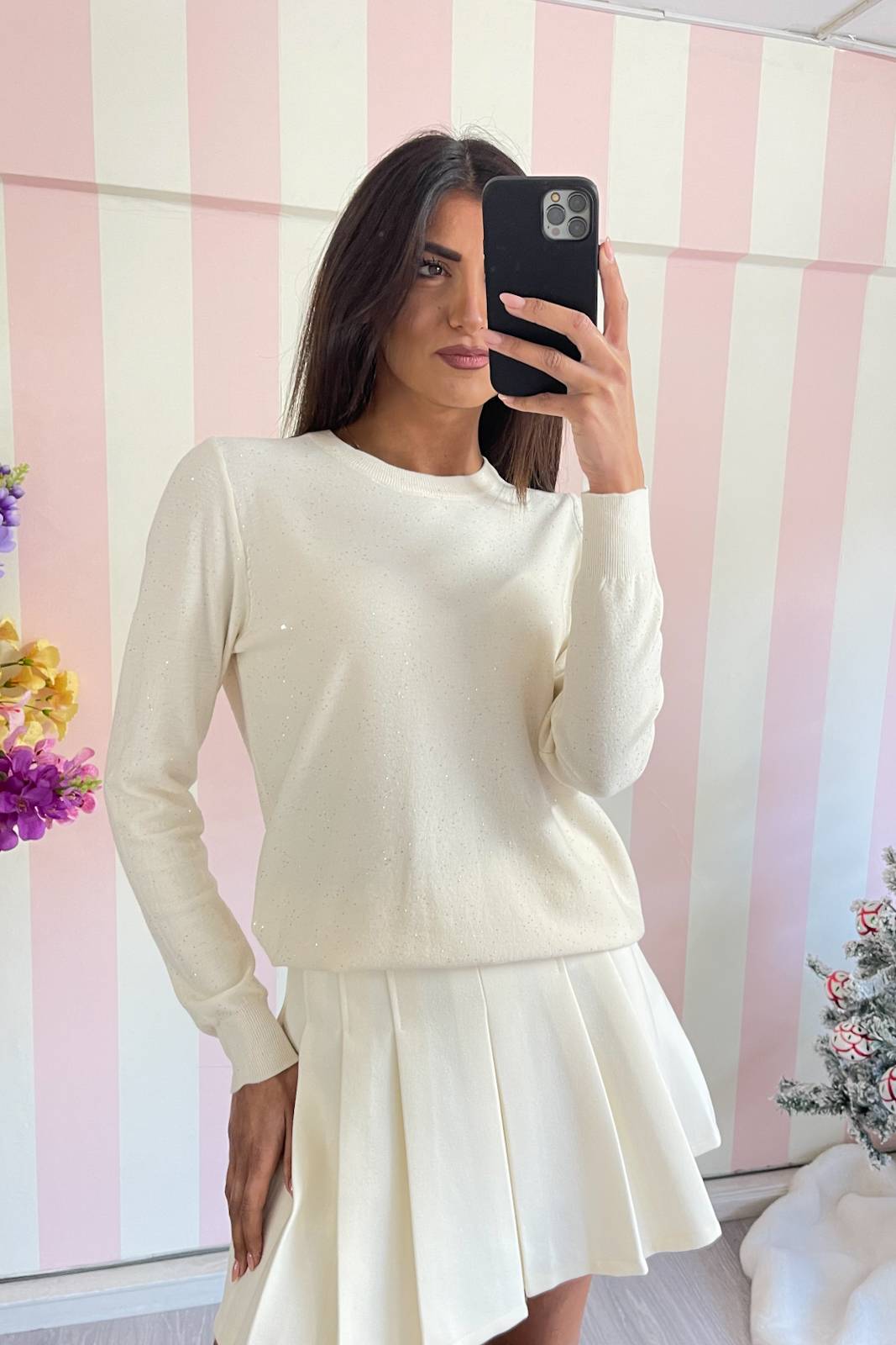 STORIA MAGLIA CON MICRO-PAILLETTES