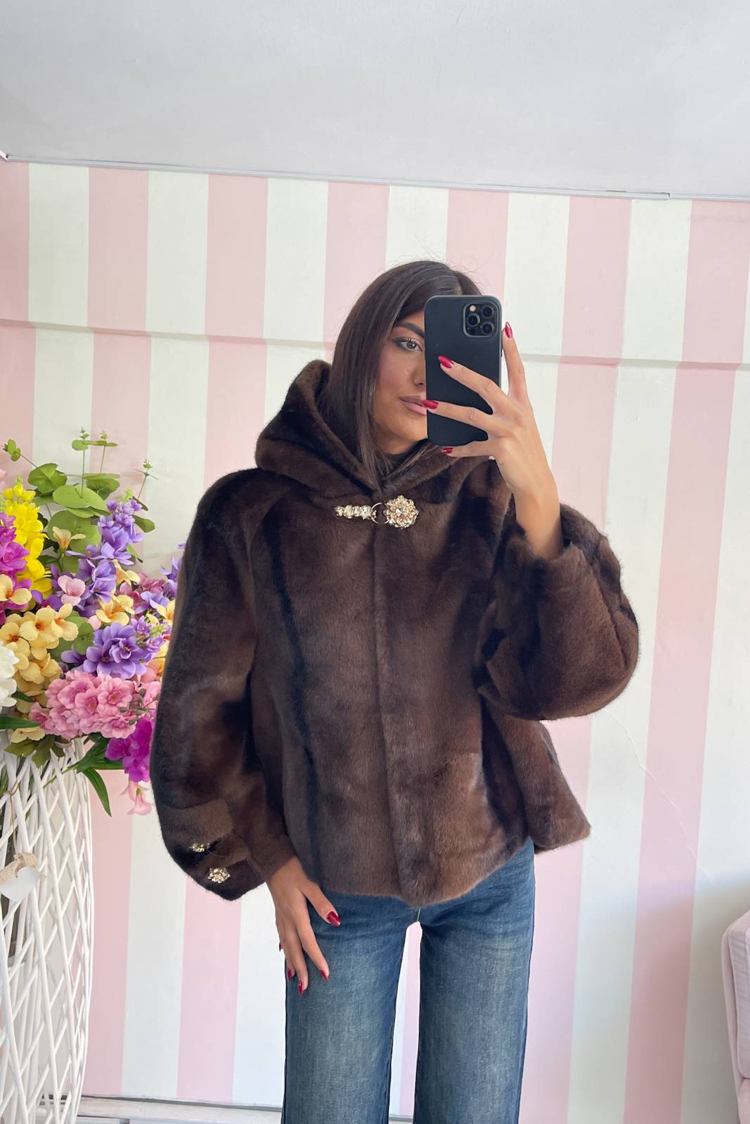 STORIA ECO-PELLICCIA AMBRA