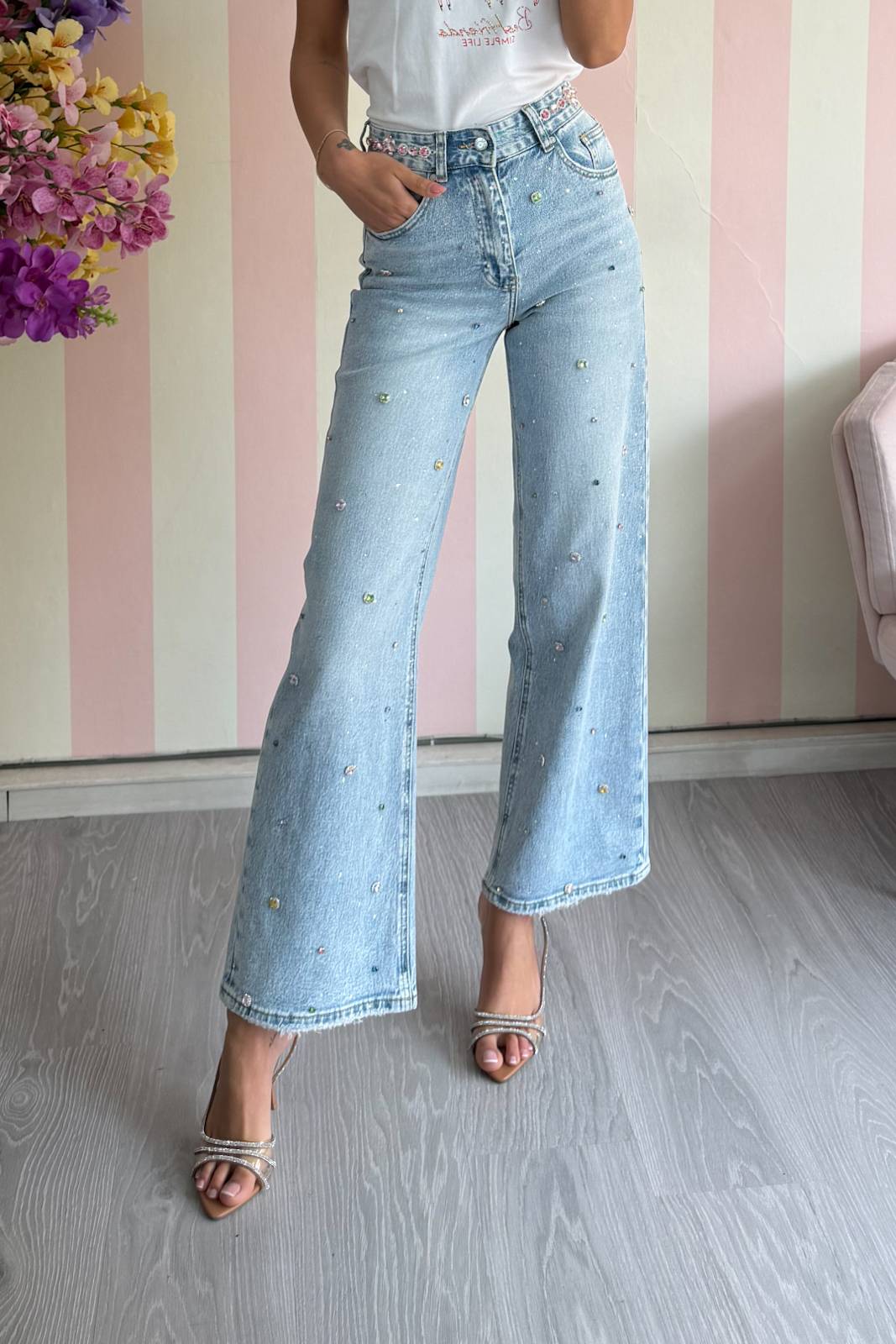 STORIA JEANS CON STRASS-ESTHER