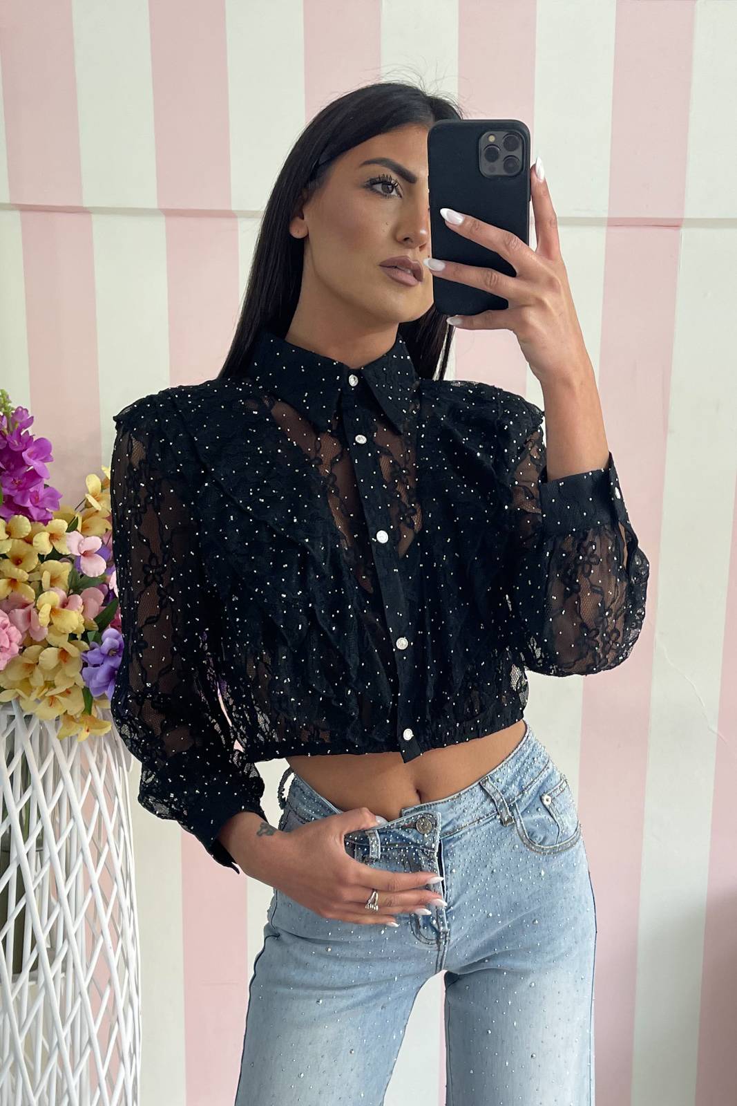 STORIA CAMICIA ZAIRA CON STRASS