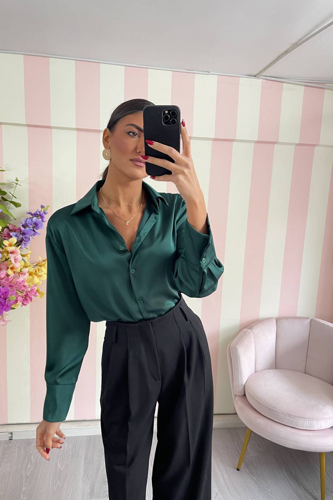 STORIA CAMICIA IN SATIN