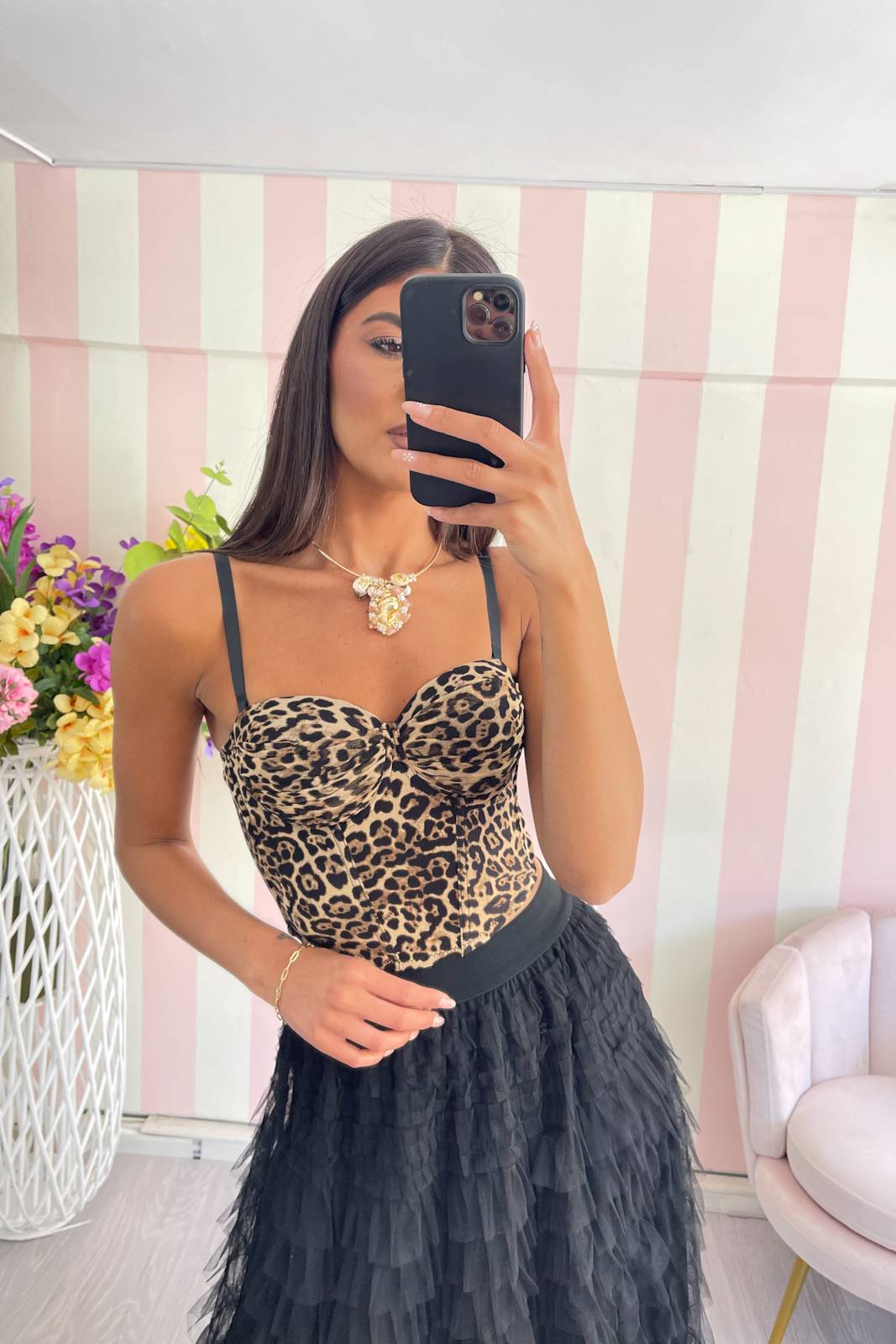 STORIA CORSETTO ANIMALIER