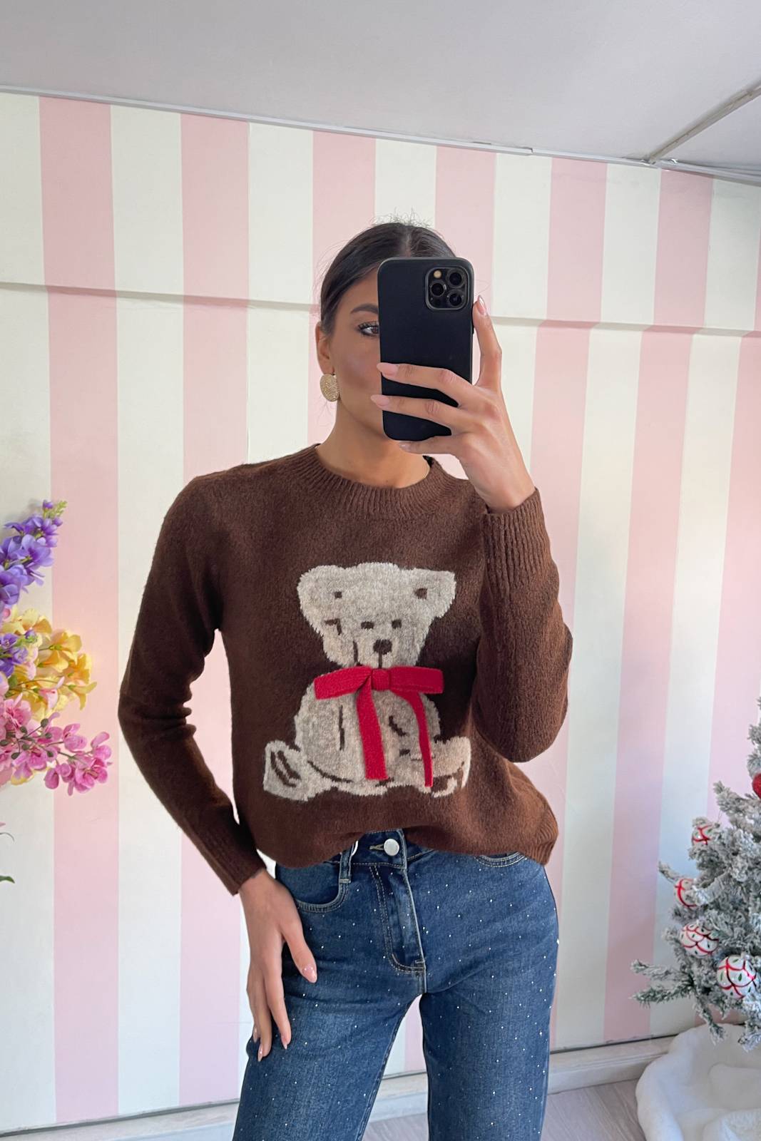 STORIA PULL TEDDY CON FIOCCHETTO