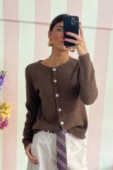 STORIA CARDIGAN IN LANA E CASHMERE