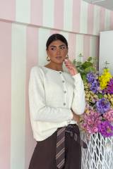 STORIA CARDIGAN IN LANA E CASHMERE