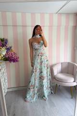 STORIA IN PRE-ORDINE ABITO LUNGO IN CHIFFON -ROSALINDA
