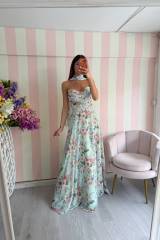 STORIA IN PRE-ORDINE ABITO LUNGO IN CHIFFON -ROSALINDA
