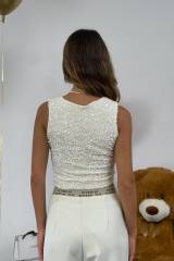 STORIA TOP IN PAILLETTES