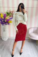 STORIA GONNA MIDI IN PAILLETTES