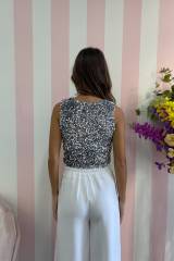 STORIA TOP IN PAILLETTES