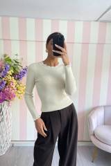 STORIA MAGLIA IN LUREX CON MERLETTO