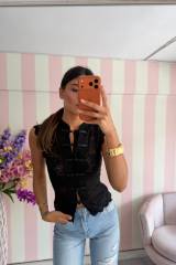 STORIA GILET IN PIZZO-COREA