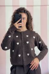 STORIA CARDIGAN CON CUORICINI