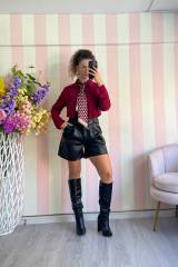 STORIA SHORTS IN ECOPELLE