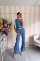 STORIA COORDINATO IN DENIM-LUANA