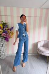 STORIA COORDINATO IN DENIM-LUANA