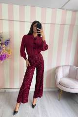 STORIA PANTALONI IN PAILLETTES