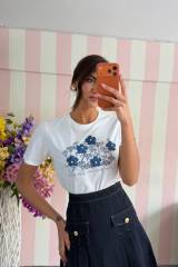 STORIA MAGLIA T-SHIRT FLOWERS