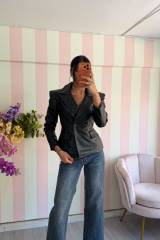 STORIA BLAZER IN ECOPELLE