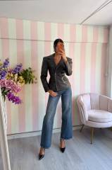 STORIA BLAZER IN ECOPELLE
