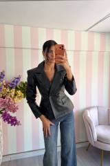 STORIA BLAZER IN ECOPELLE