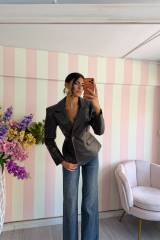 STORIA BLAZER IN ECOPELLE