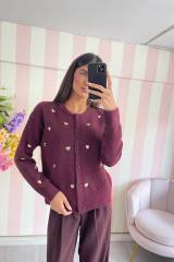STORIA CARDIGAN CON CUORICINI MYRIAM