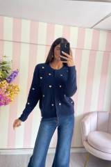 STORIA CARDIGAN CON CUORICINI MYRIAM