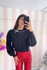 STORIA MAGLIA FIOCCO CON STRASS