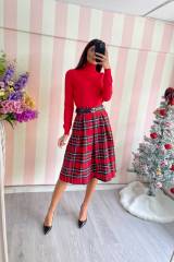 STORIA GONNA TARTAN MIDI
