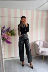 STORIA PANTALONI IN ECO-PELLE BALLOON