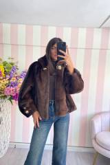 STORIA ECO-PELLICCIA AMBRA