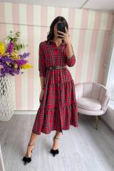 STORIA ABITO TARTAN A CHEMISIER